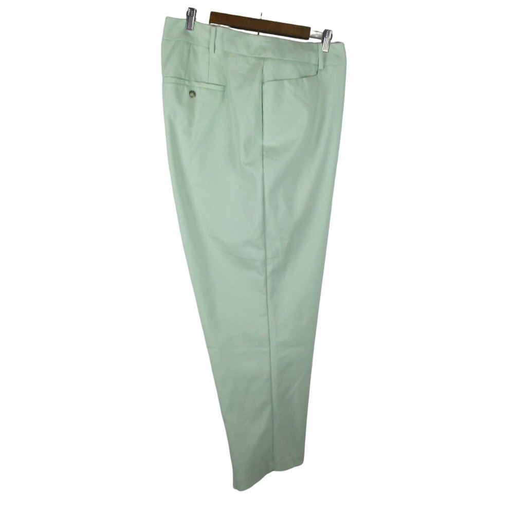 Eloquii Green Flat Front Elevated Basic Pants Siz… - image 3